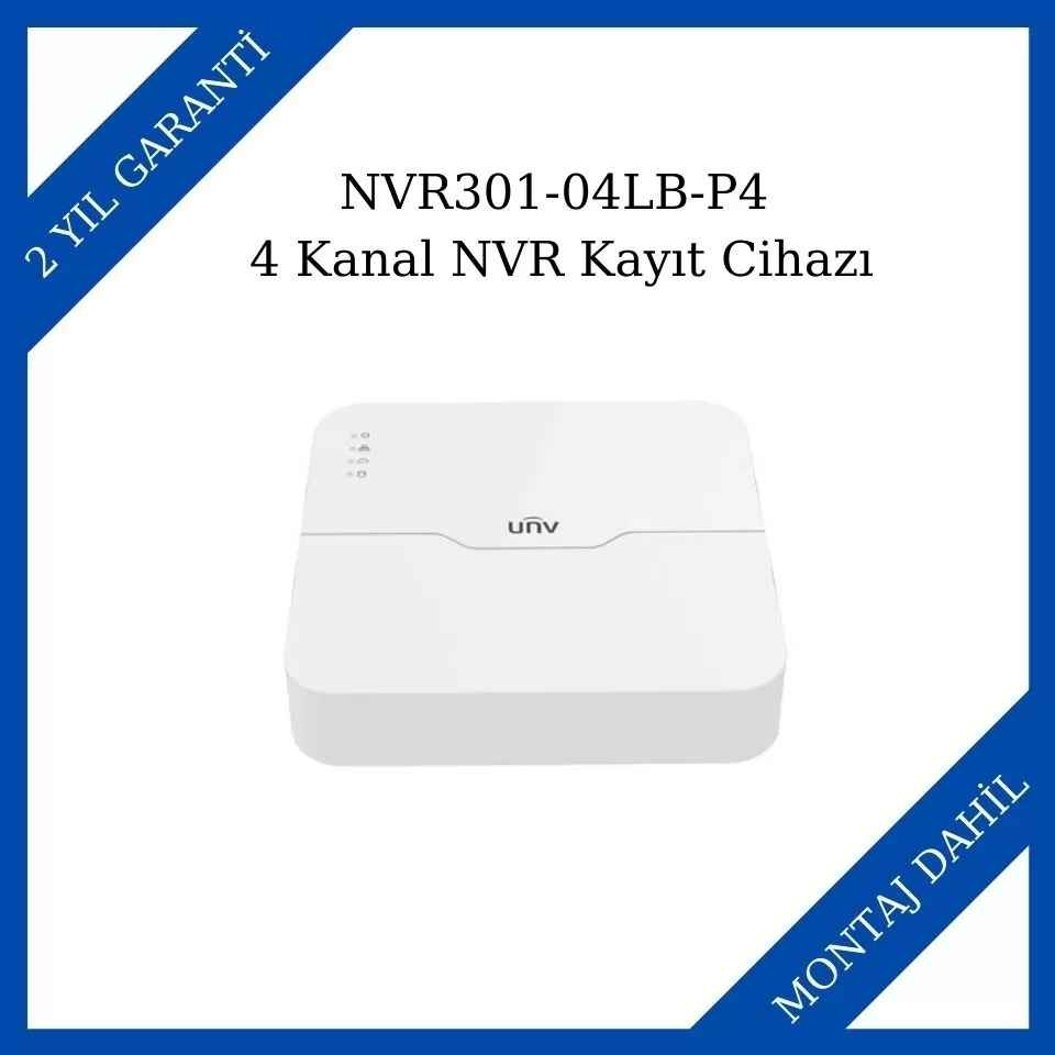Uniview NVR301-04LB-P4 4 Kanal NVR Kayıt Cihazı