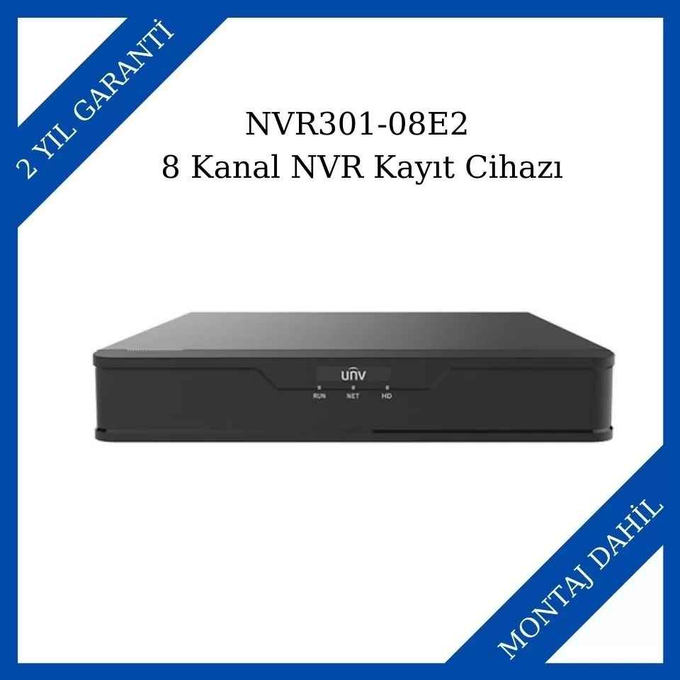 Uniview NVR301-08E2 8 Kanal NVR Kayıt Cihazı