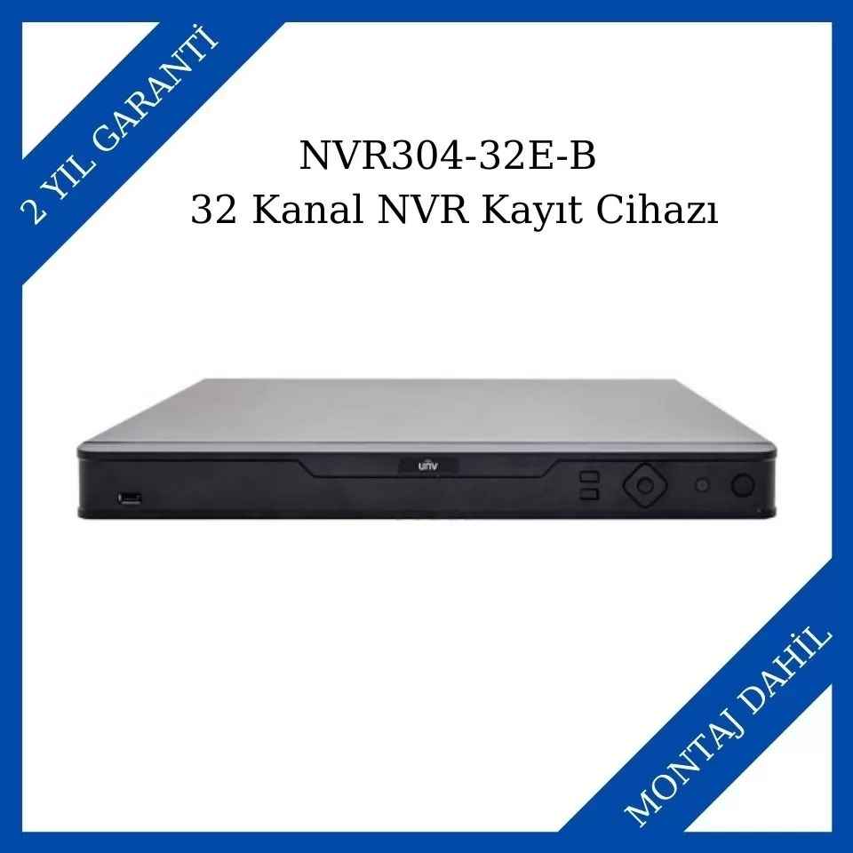 Uniview NVR304-32E-B 32 Kanal NVR Kayıt Cihazı