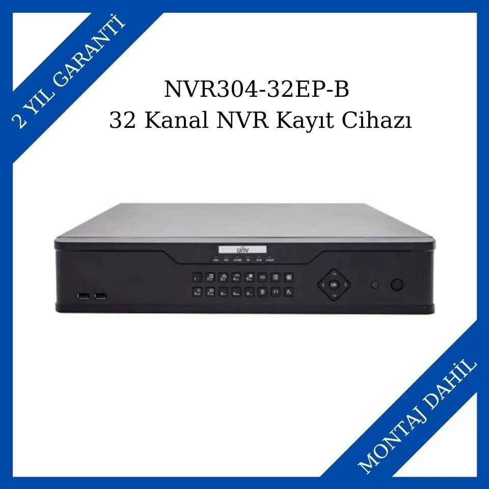 Uniview NVR304-32EP-B 32 Kanal NVR Kayıt Cihazı