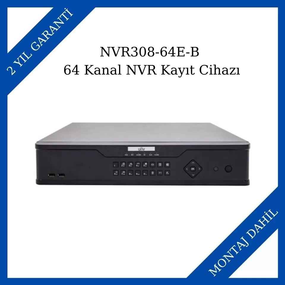 Uniview NVR308-64E-B 64 Kanal NVR Kayıt Cihazı Teklif Al