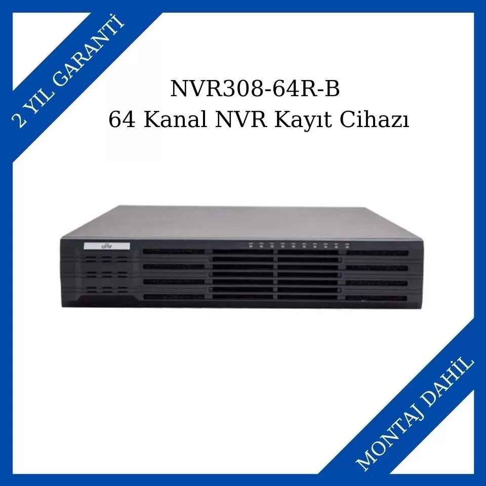 Uniview NVR308-64R-B 64 Kanal NVR Kayıt Cihazı, Teklif Al