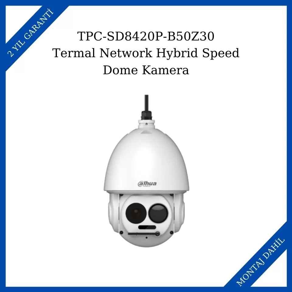 Dahua TPC-SD8420P-B50Z30 Termal Network Hybrid Speed Dome Kamera