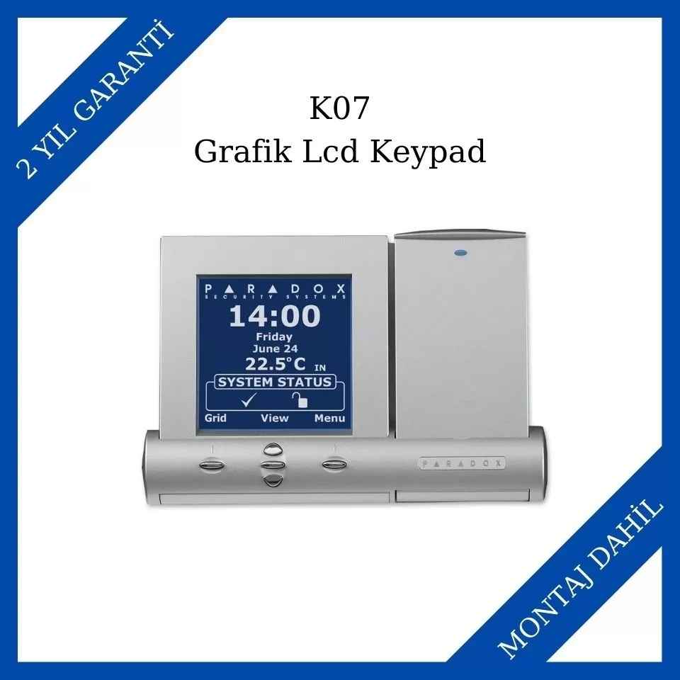 Paradox K07 Grafik Lcd Keypad