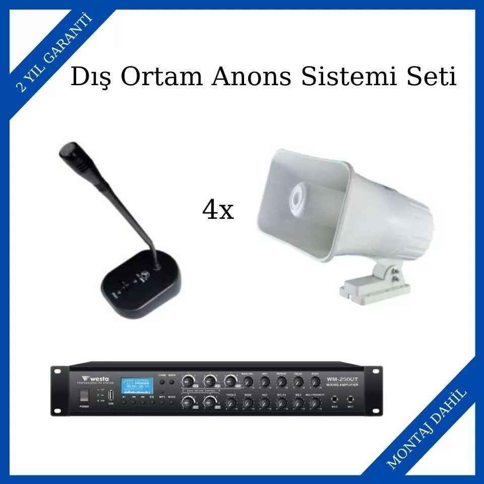 Westa Dış Ortam Anons Sistemi Seti