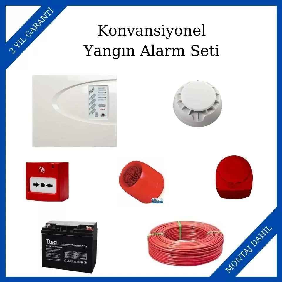 GST Konvansiyonel Yangın Alarm Seti