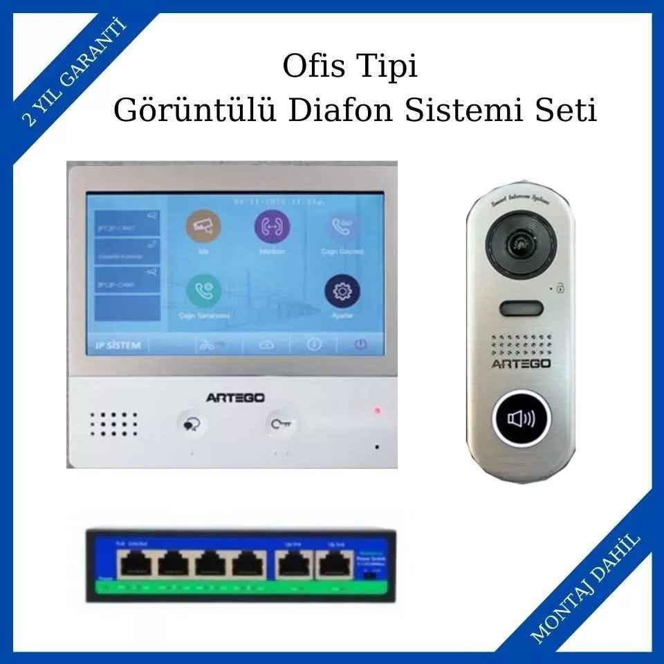 Artego Ofis Tipi Görüntülü Diafon Sistemi Seti