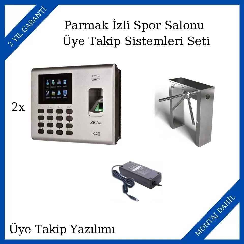 Parmak İzli Spor Salonu Üye Takip Sistemleri Seti