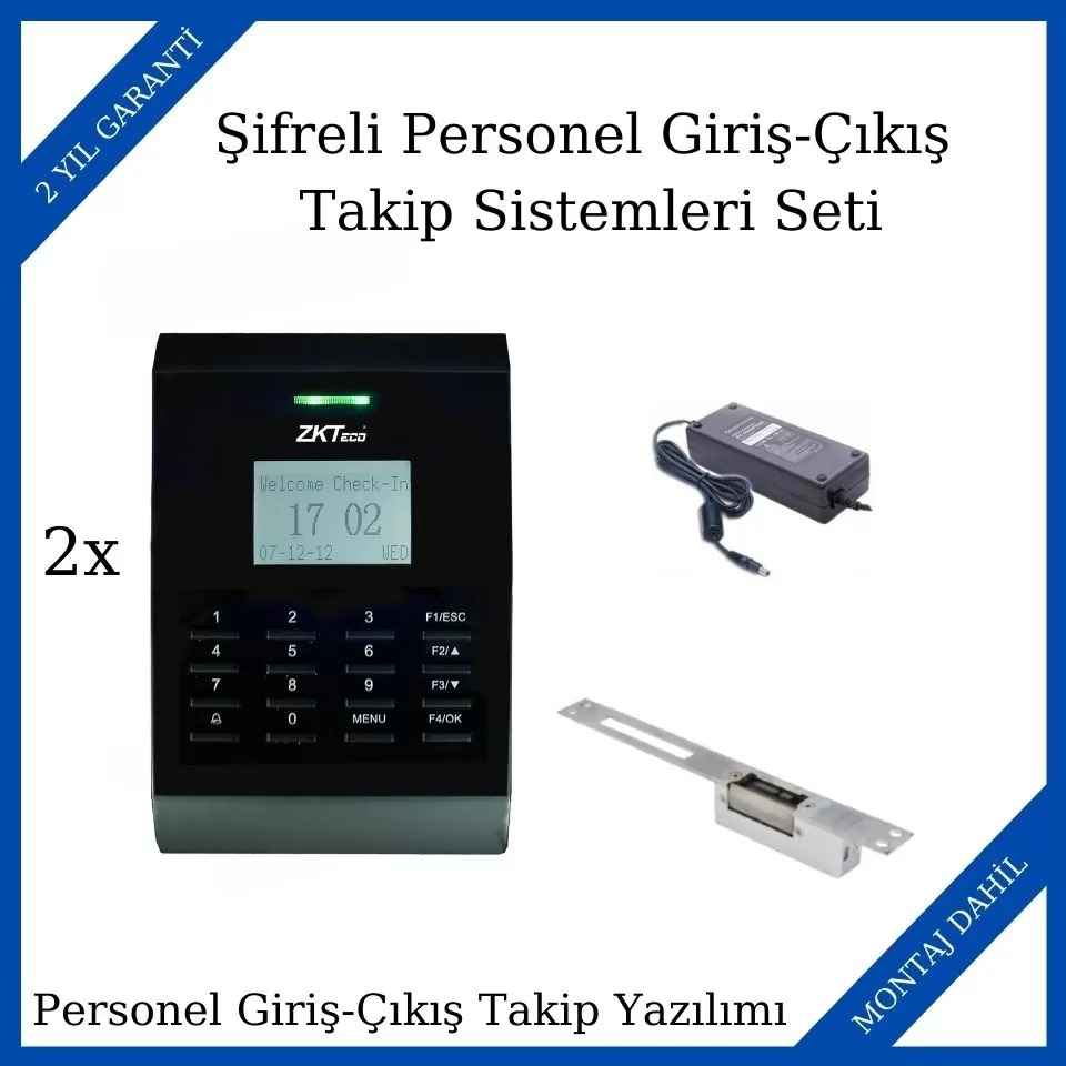  Şifreli Personel Giriş-Çıkış Takip Sistemleri Seti