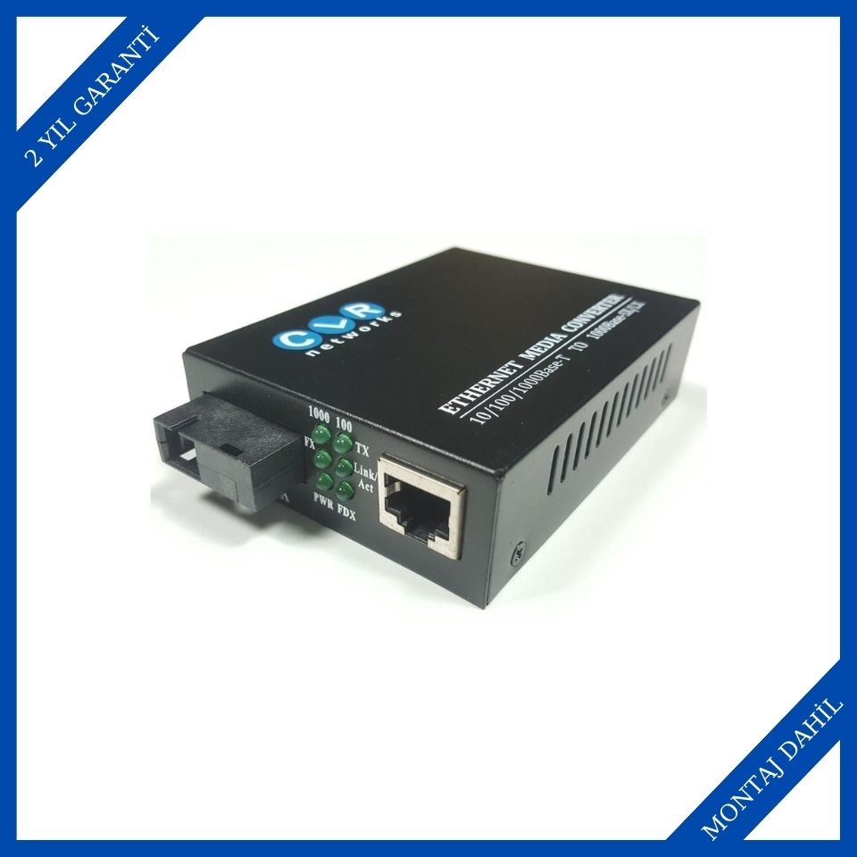 CLR Networks CLR-MCG-B13 Ethernet Fiber Optik Medya Dönüştürücü