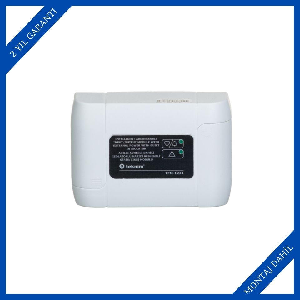Teknim TFM-1221 Akıllı Adresli Dahili İzolatörlü Harici Beslemeli Giriş/Çıkış Modülü
